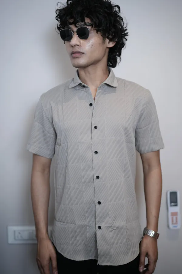Greenland_Light_Grey_Cotton_Solid_Shirt_For_Men