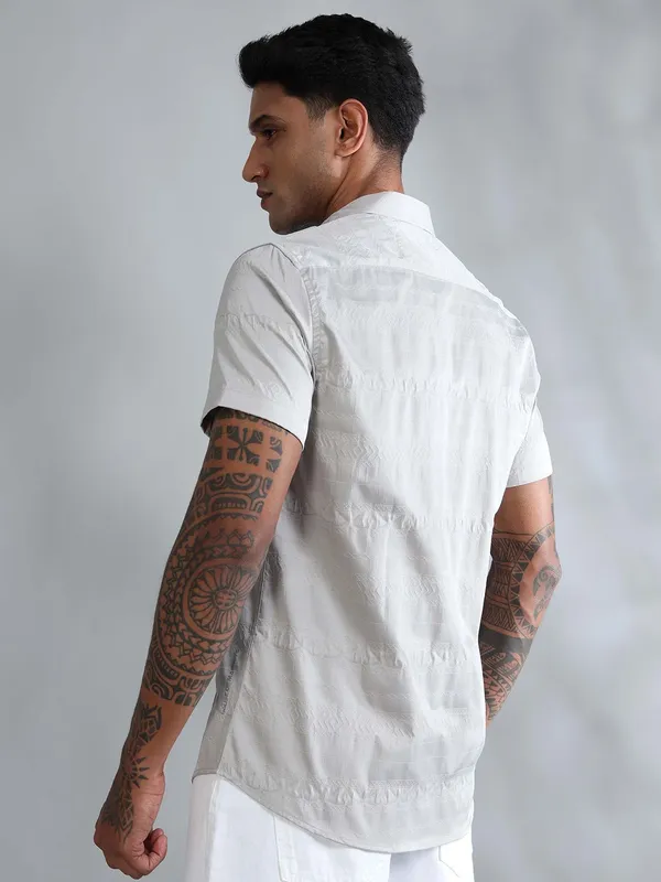 Greenland_French_Grey_Cotton_Solid_Shirt_For_Men