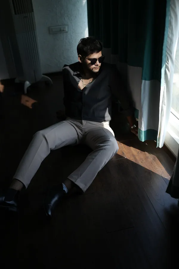 Hartford_Grey_Cotton_Solid_Shirt_For_Men