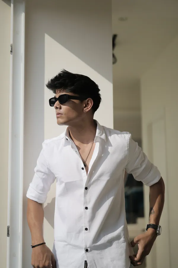Hartford_White_Cotton_Solid_Shirt_For_Men