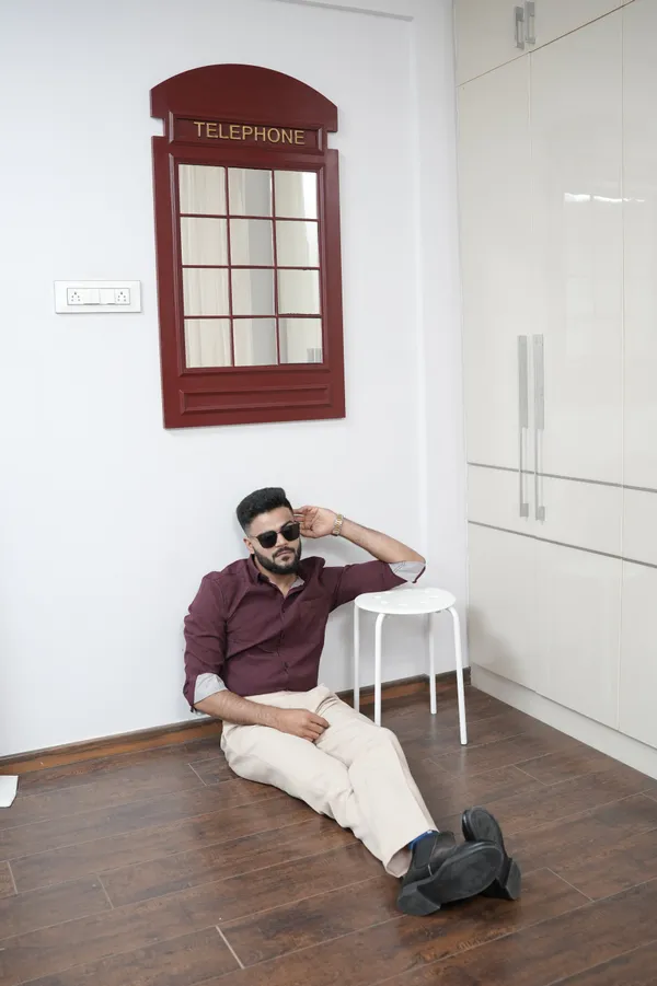 Norway_Maroon_Cotton_Solid_Shirt_For_Men