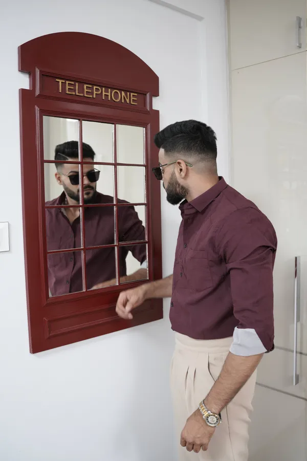 Norway_Maroon_Cotton_Solid_Shirt_For_Men