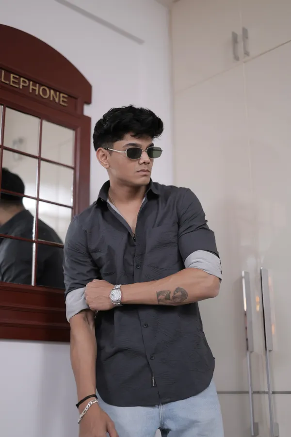 Norway_Grey_Cotton_Solid_Shirt_For_Men