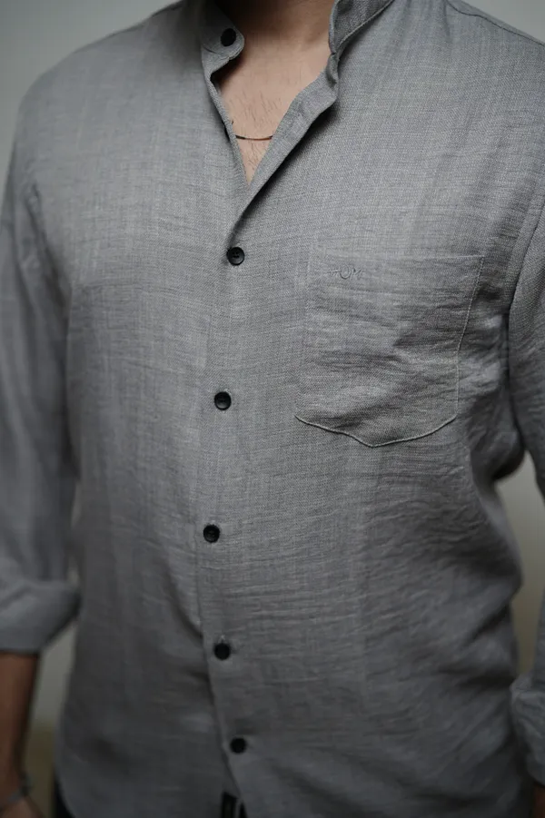 Bali_Stone_Grey_Cotton_Solid_Shirt_For_Men