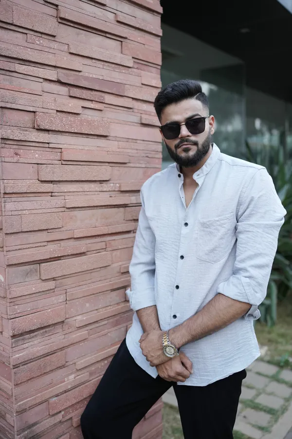 Bali_Mild_Grey_Cotton_Solid_Shirt_For_Men