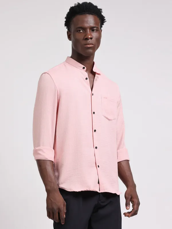 Bali_Pink_Cotton_Solid_Shirt_For_Men