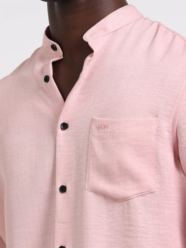 Bali_Pink_Cotton_Solid_Shirt_For_Men