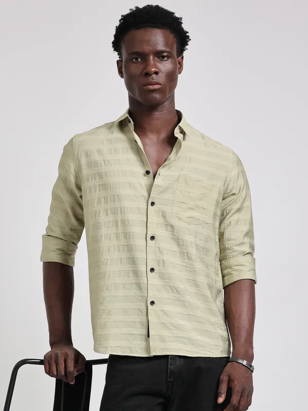 Daegu_Mild_Green_Cotton_Solid_Shirt_For_Men
