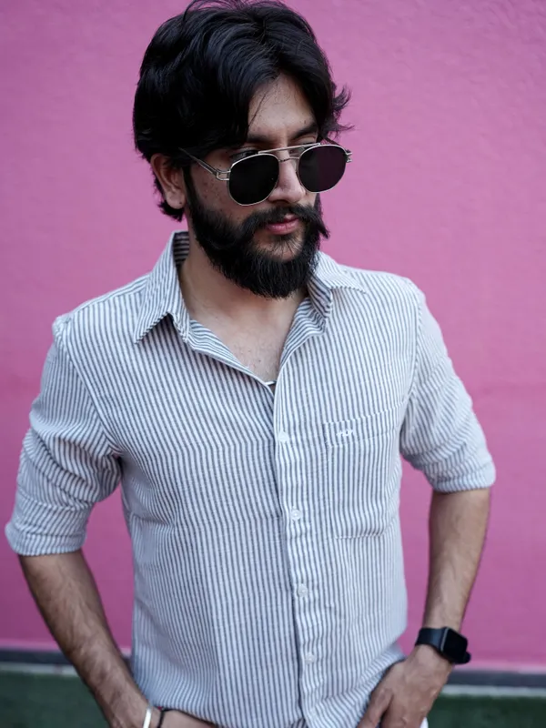Venice_Navy_Cotton_Striped_Shirt_For_Men
