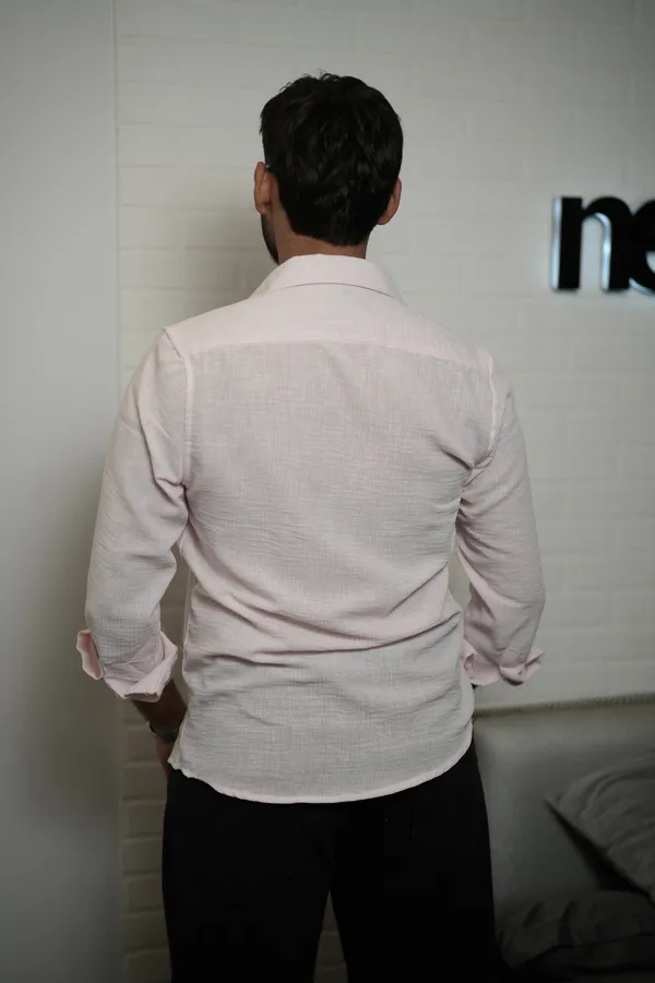 Venice_Pink_Cotton_Striped_Shirt_For_Men