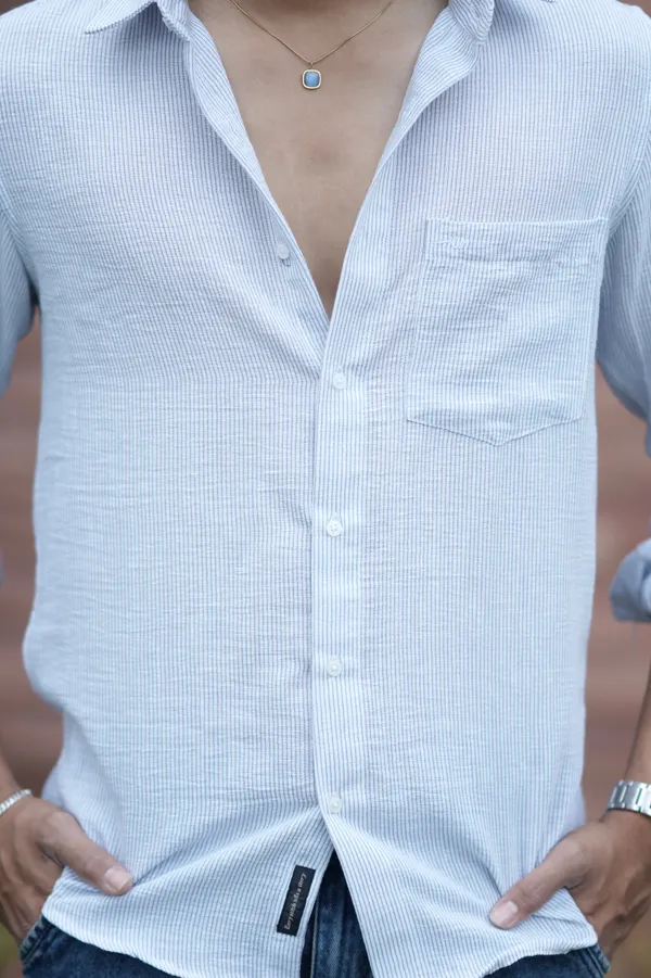 Venice_Fresh_White_Cotton_Striped_Shirt_For_Men