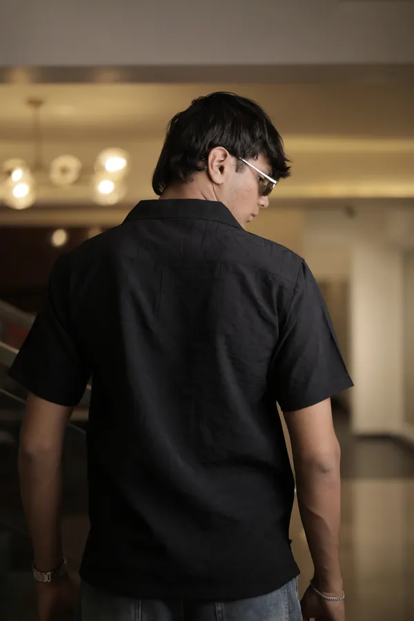 Riga_Black_Cotton_Solid_Shirt_For_Men