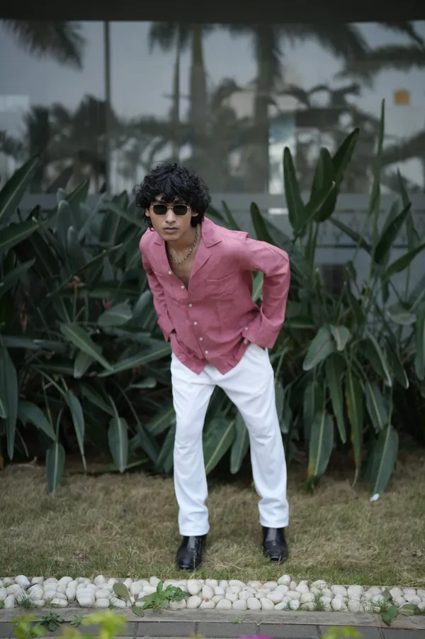 Saudi_Pink_Cotton_Solid_Shirt_For_Men