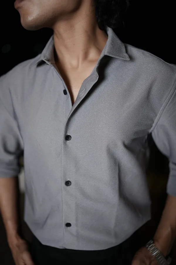 Oman_Light_Grey_Cotton_Solid_Shirt_For_Men