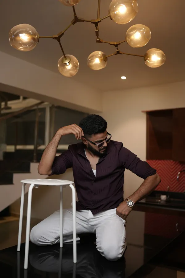 Dubai_Wine_Textured_Cotton_Solid_Shirt_For_Men