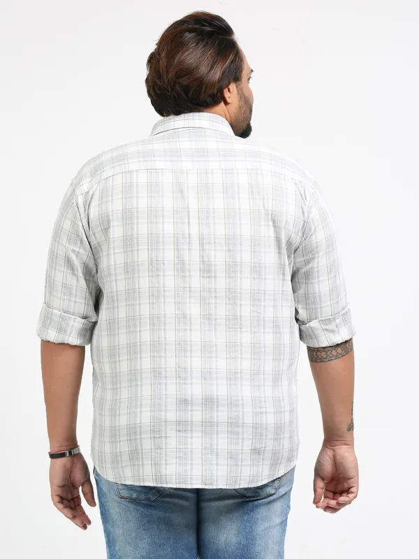 Franciscoo_Quill_Grey_Cotton_Plus_Size_Checks_Shirt_For_Men