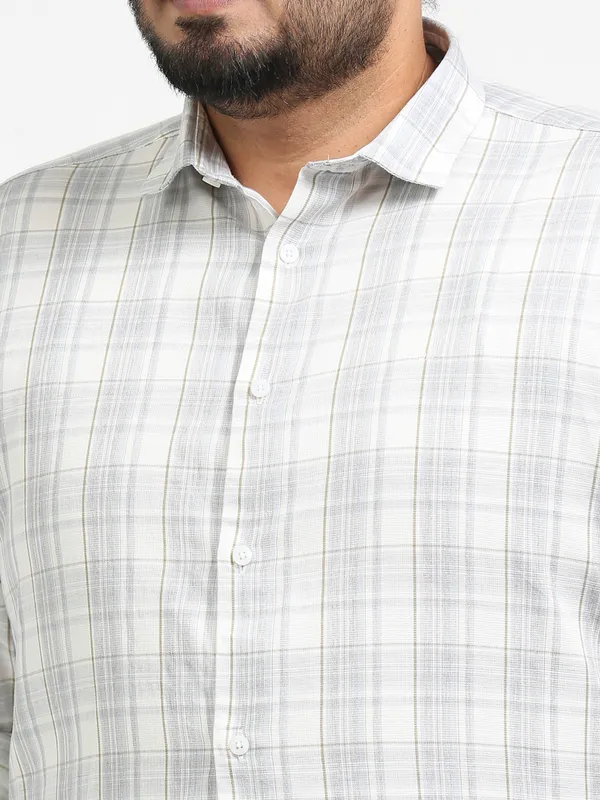 Franciscoo_Quill_Grey_Cotton_Plus_Size_Checks_Shirt_For_Men