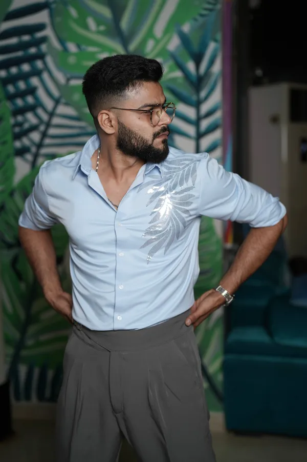 Oslo_Ice_Blue_Cotton_Printed_Shirt_For_Men