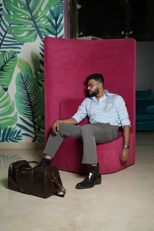 Oslo_Ice_Blue_Cotton_Printed_Shirt_For_Men