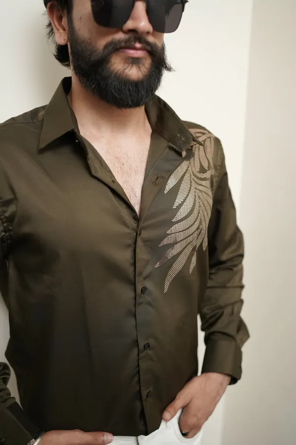 Oslo_Olive_Cotton_Printed_Shirt_For_Men