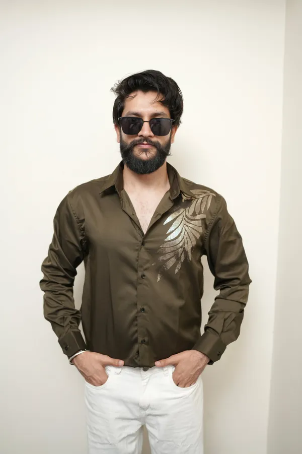 Oslo_Olive_Cotton_Printed_Shirt_For_Men