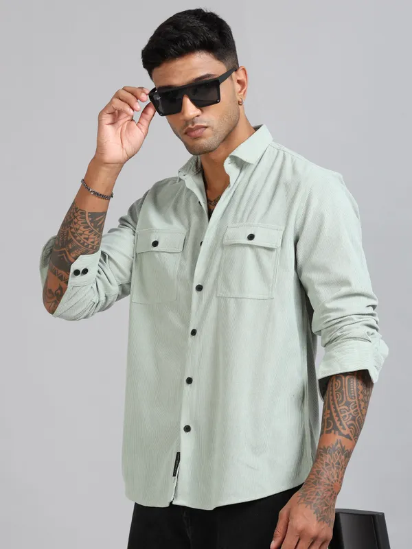 Basel_Pista_Corduroy_Double_Pocket_Shirt_For_Men
