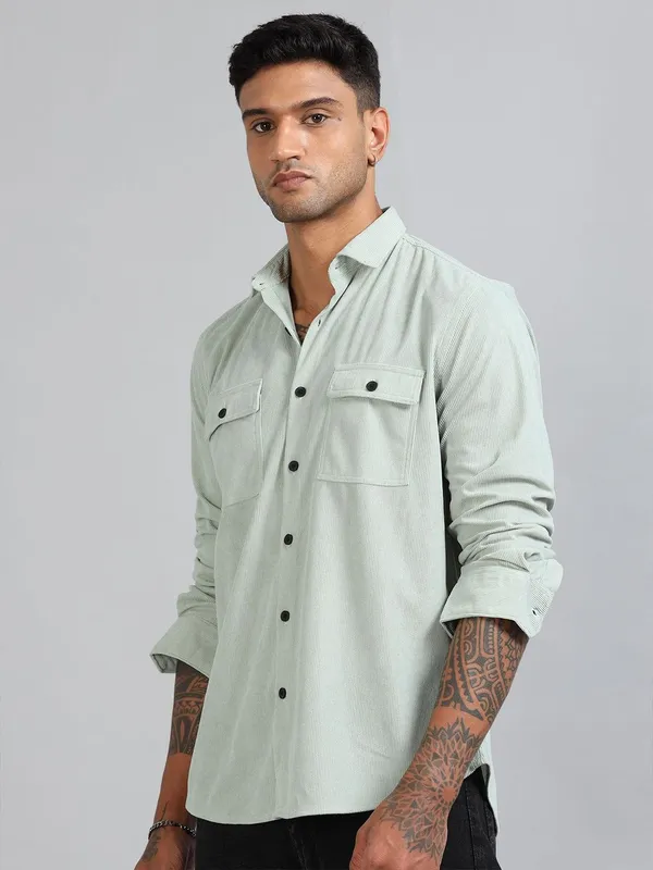 Basel_Pista_Corduroy_Double_Pocket_Shirt_For_Men