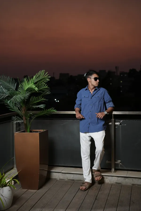 Basel_Blue_Corduroy_Double_Pocket_Shirt_For_Men