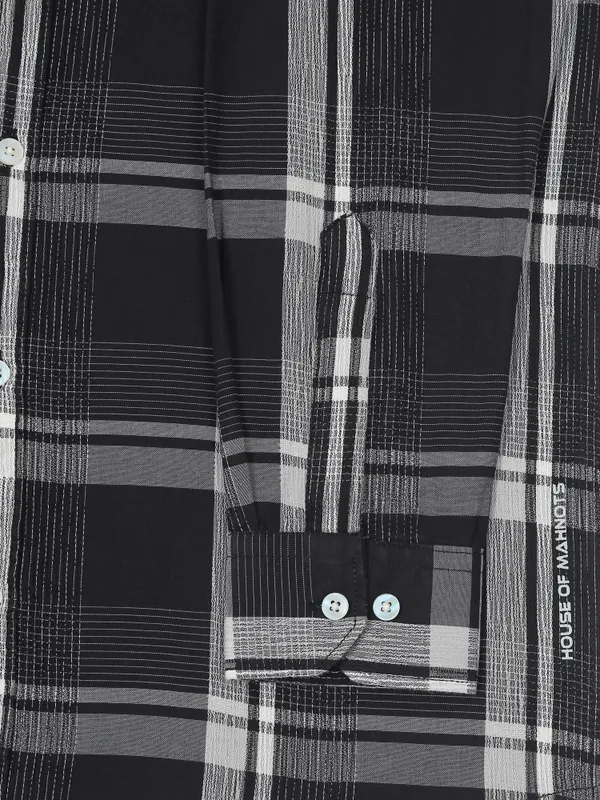 Galway_Navy_Bold_Cotton_Checkered_Shirt_For_Men