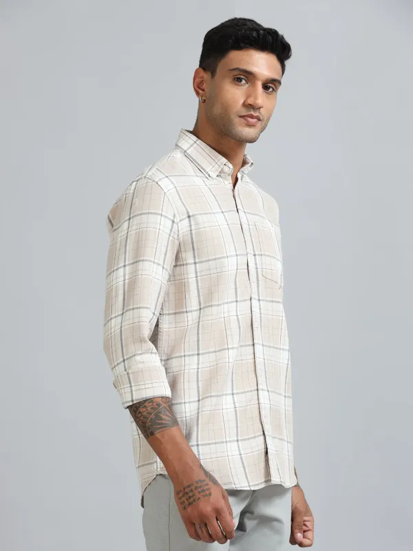 Galway_Pink_Swan_Cotton_Checkered_Shirt_For_Men