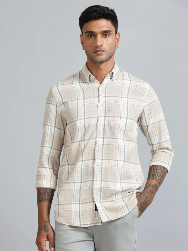 Galway_Pink_Swan_Cotton_Checkered_Shirt_For_Men