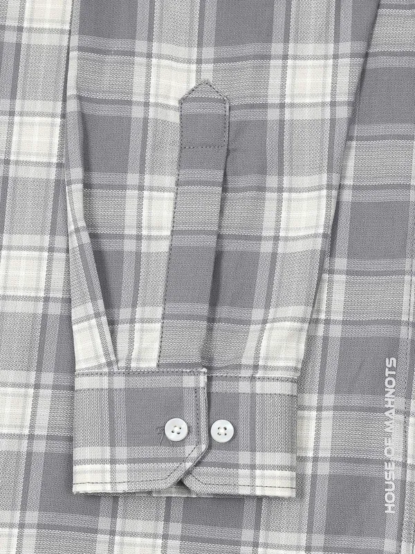 Galway_Grey_Cotton_Checkered_Shirt_For_Men