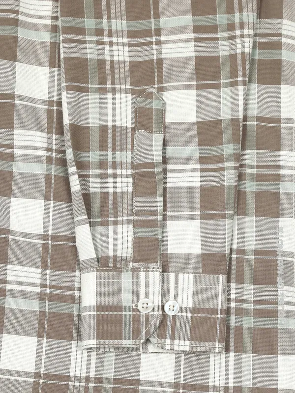 Galway_Light_Brown_Cotton_Checkered_Shirt_For_Men