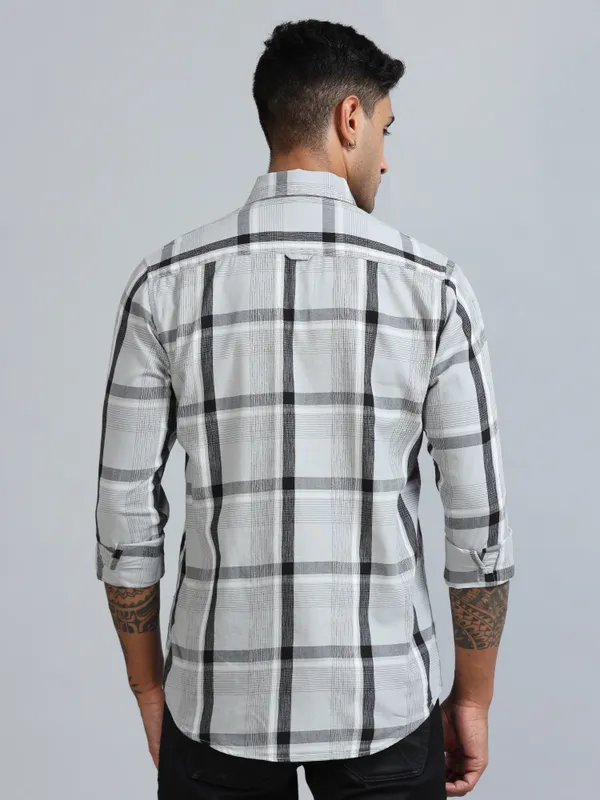 Galway_Quill_Grey_Cotton_Checkered_Shirt_For_Men