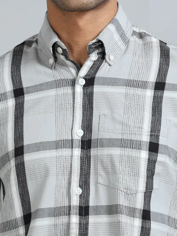 Galway_Quill_Grey_Cotton_Checkered_Shirt_For_Men