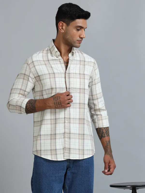 Galway_Beign_Cotton_Checkered_Shirt_For_Men