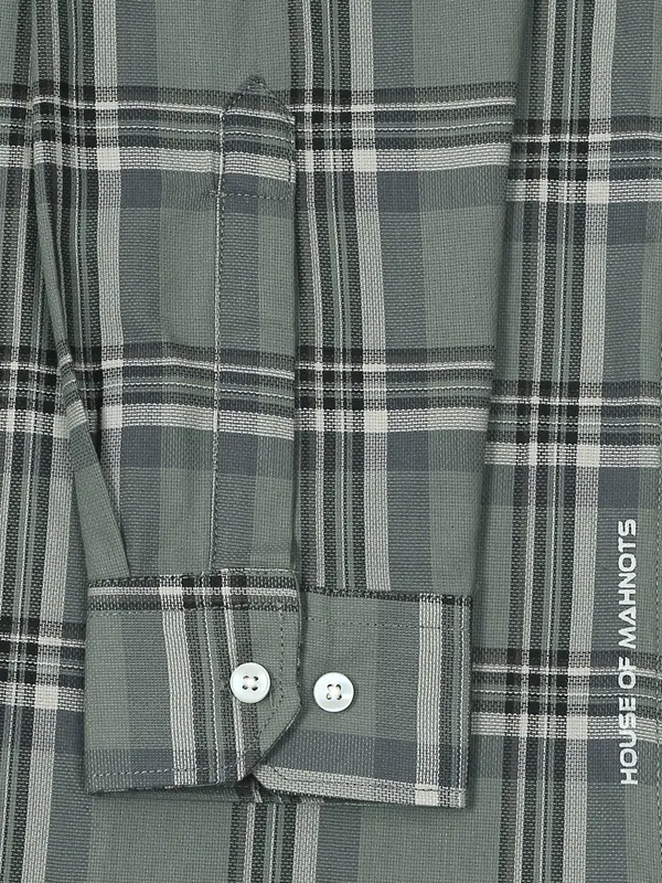 Galway_Dark_Grey_Cotton_Checkered_Shirt_For_Men