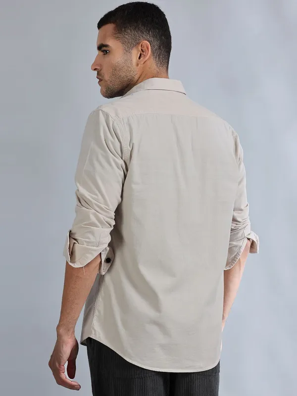 Cordoba_Pale_Silver_Cotton_Corduroy_Shirt_For_Men