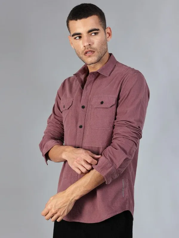 Cordoba_Dusky_Purple_Cotton_Corduroy_Shirt_For_Men