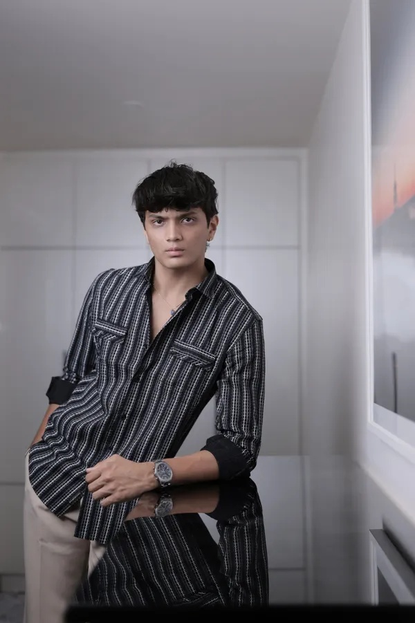 Estonia_Black_Cotton_Striped_Shirt_For_Men