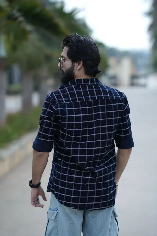 Iceland_Blue_Cotton_Checkered_Shirt_For_Men
