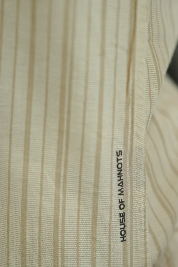 Mongolia_Yellow_Cotton_Striped_Shirt_For_Men