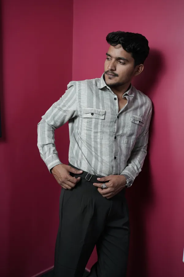 Mongolia_Mild_Grey_Cotton_Striped_Shirt_For_Men