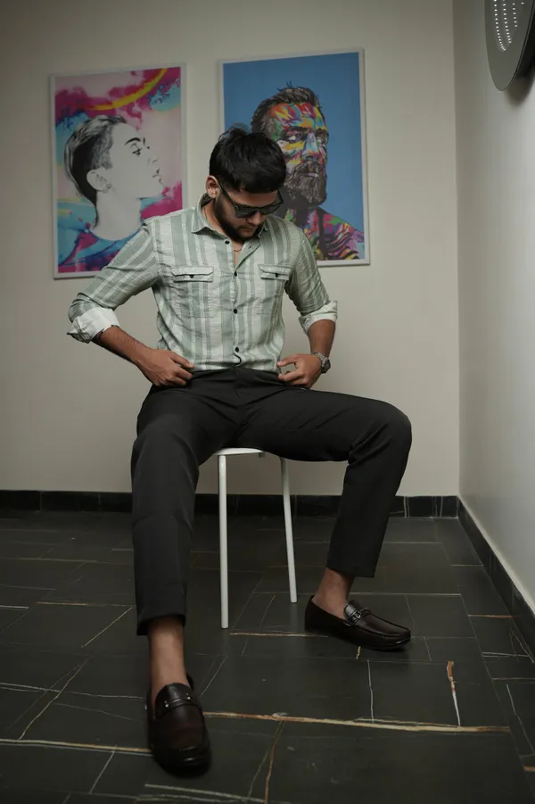 Mongolia_Dark_Grey_Cotton_Striped_Shirt_For_Men