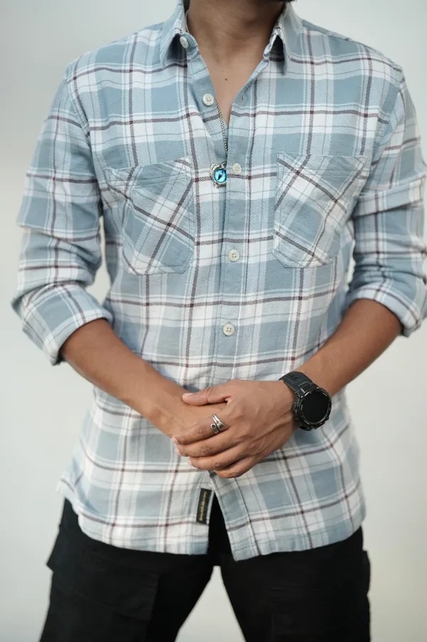 Finland_Light_Grey_Cotton_Checkered_Shirt_For_Men
