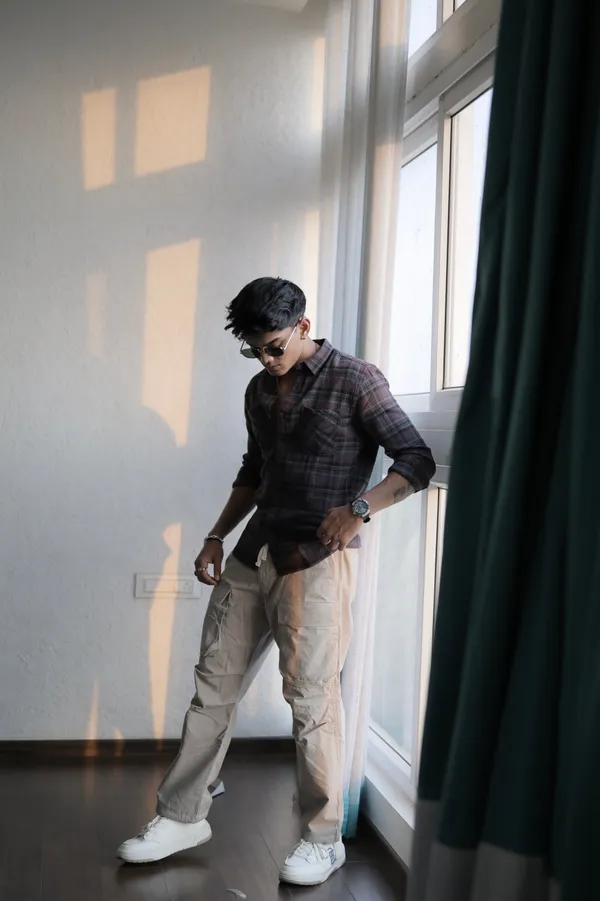 Finland_Wine_Cotton_Checkered_Shirt_For_Men