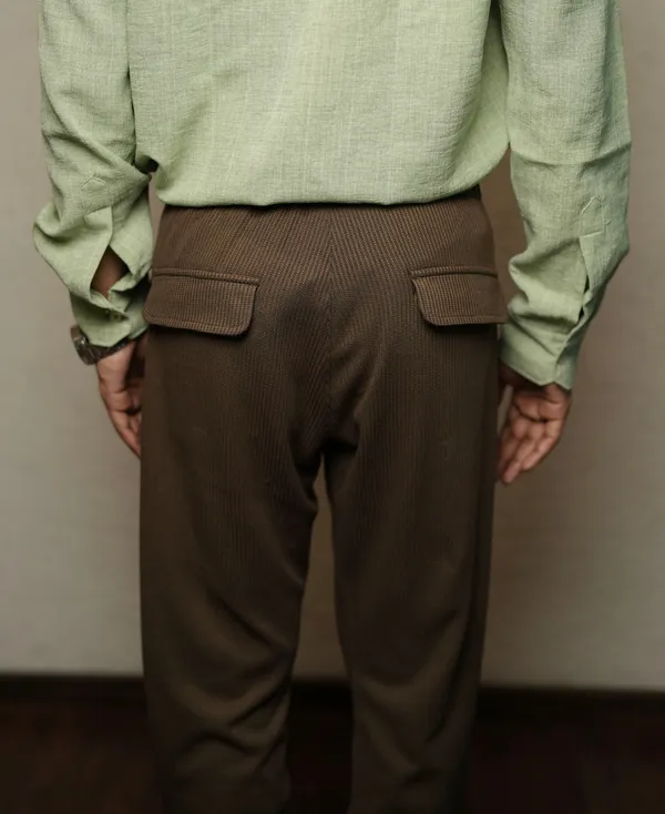 Orion_Deep_Brown_Nylon_Dobby_Trouser_For_Men