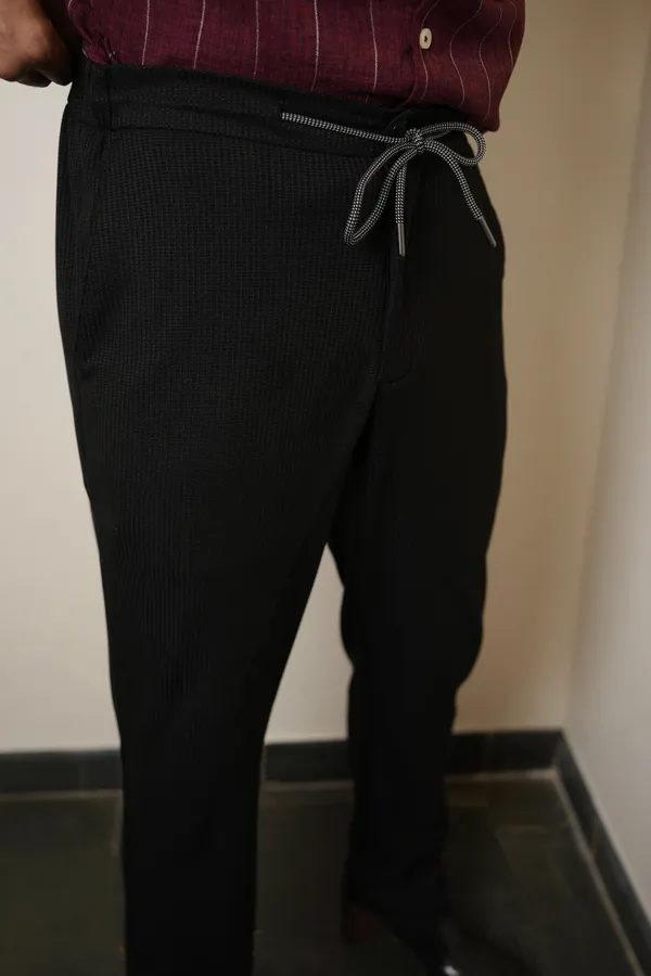 Orion_Black_Nylon_Dobby_Trouser_For_Men