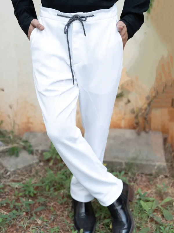 Orion_White_Nylon_Dobby_Trouser_For_Men