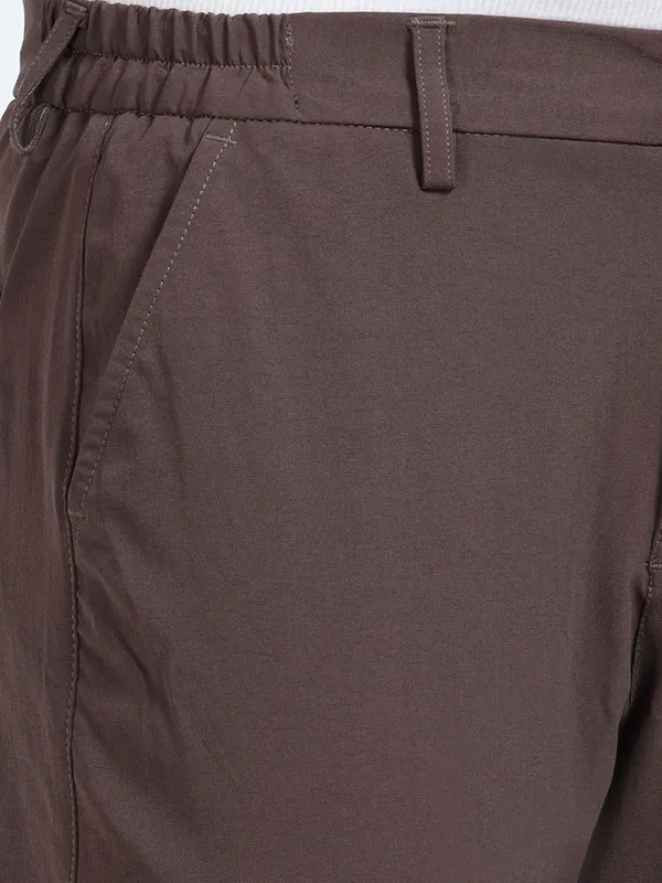 Vega_Woody_Brown_Lycra_Trouser_For_Men